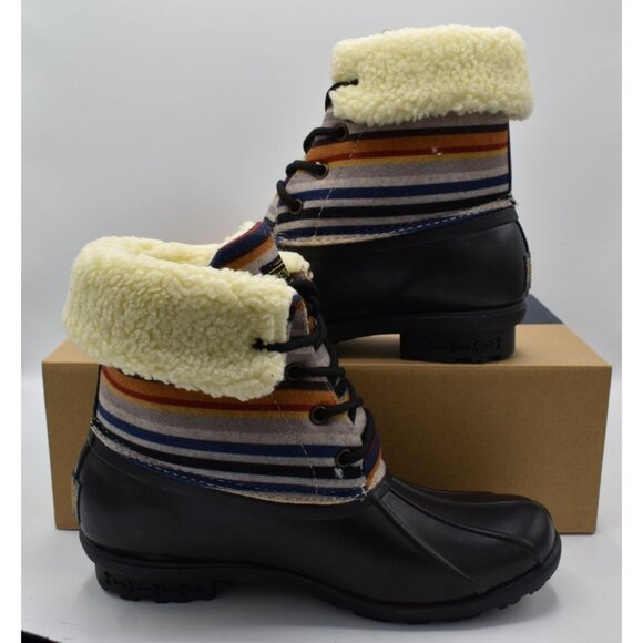 Pendleton Womens Size 8 Bridger Strip Mid Waterproof Insulated Duck Boots Shoes - Picture 4 of 11